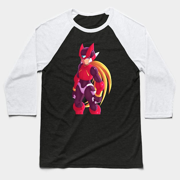 Megaman Zero Baseball T-Shirt by SenpaiLove